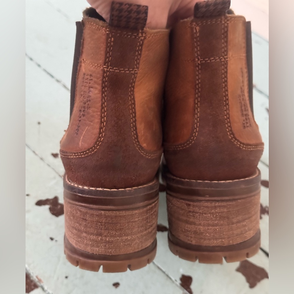Maddison Size EU 38 Chelsea Boot Wedge sole wooden Nubuck - Picture 9 of 17